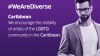 Banner We Are Diverse. Encourage the visibility of the LGBTQ community in the Caribbean